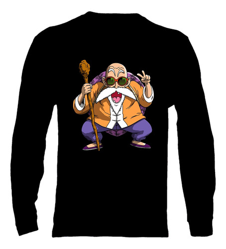 Polera Manga Larga Dragon Ball - Ver 15 - Maestro Roshi