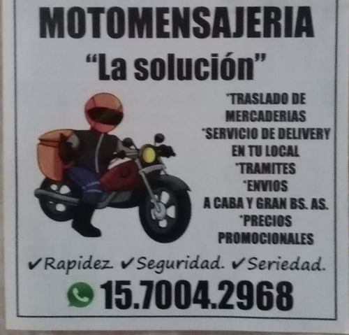 Moto Mensajería La Solución 