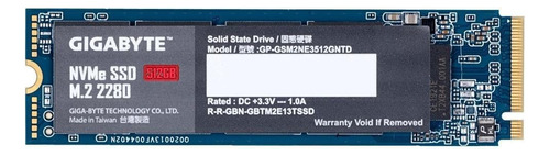 Disco sólido SSD interno Gigabyte GP-GSM2NE3512GNTD 512GB