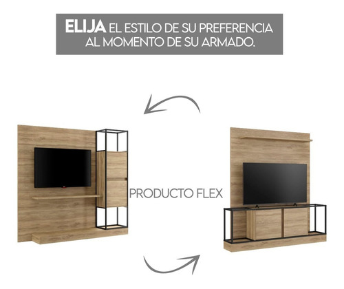 Centro De Entretenimiento Tv 60 Home Design Noce Negro Mate