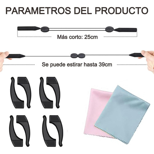 3 Piezas Correas Ajustables Para Gafas Deportivas Cordones