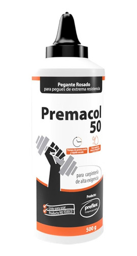 Pega / Cola Rosada Para Madera Premacol 50 Preflex 500gr