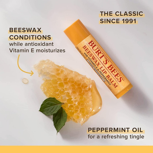 3-pack Bálsamo Labial Burt's Bees Beeswax