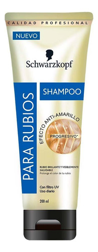 Kit Shampoo + Matizante Schwarzkopf Para Rubios 200ml