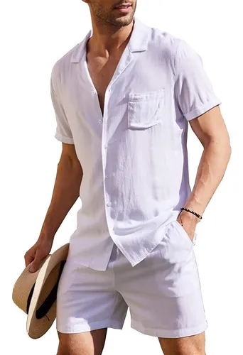Outfit short y camisa hombre new arrivals