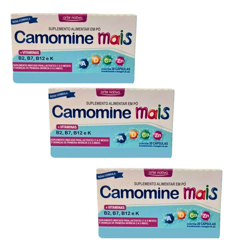 Camomine Para Que Serve Como Usar Camomilina C Nene Kit 3