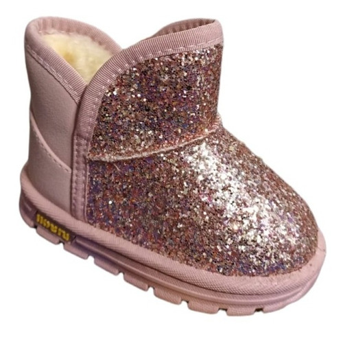 Botin Pantubota Glitter Niña Forrado (talla 25-30)