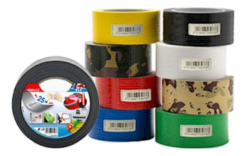 Geko cinta duct tape Multiproposito 50mmx10mt color verde