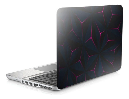 Skin Adesivo Protetor Para Notebook 14 Black Pink D25