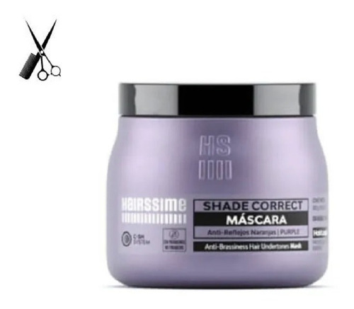 Máscara Púrpura Hairssime Shade Correct Anti Naranja Matiza