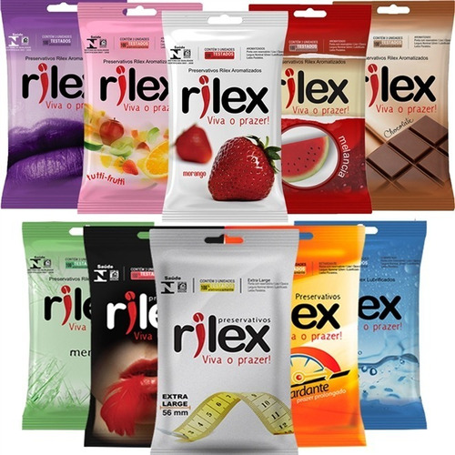 Preservativo Rilax Kit Com 50 Unidades (camisinha)