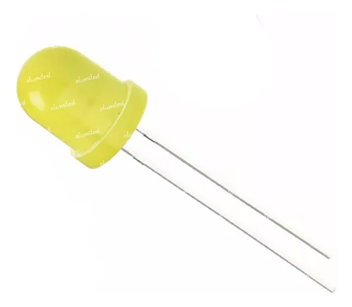 20 Leds 10mm Standard Amarillo 3mcd 150º Difuso