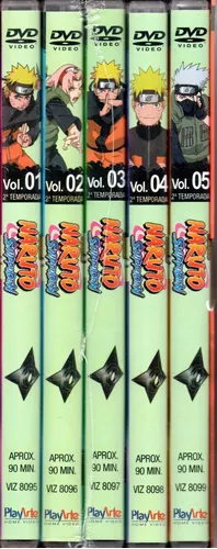 Naruto Shippuden - Box 1 com 5 DVDs - Novo Lacrado