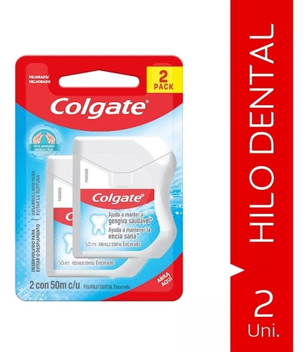 Colgate Hilo Dental 50m 2 Unidades