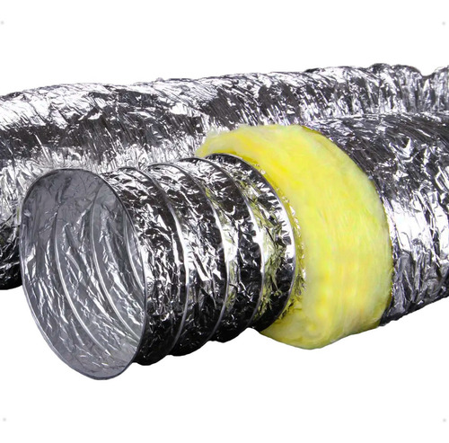 Duto Flexível Aluminizado 12 - 314mm 6 Metros Com Isolamento