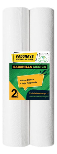 Sabanilla Medica Pack De 2 Rollos Por 48m.