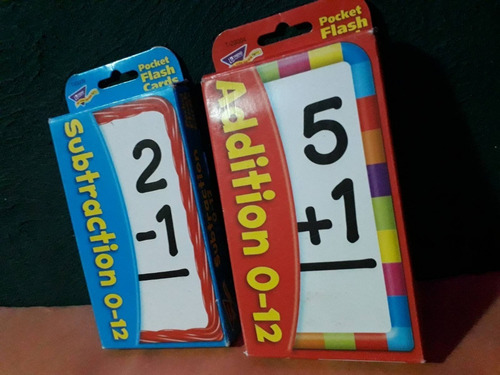 Pack Cartas Suma Y Resta Trend Enterprises 0-12 Para Niños (Usado)