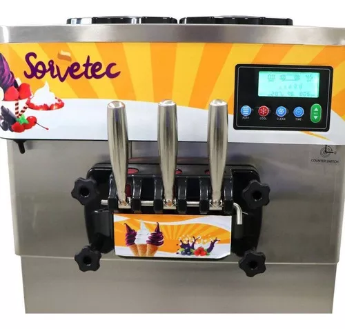 Máquina de Sorvete Expresso de Piso com 3 Bicos Açaí ou Frozen 825B -  SORVETEC