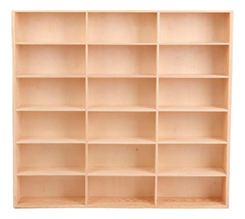 Estante De Exhibición De Madera Estantes 18 Cuadrícula