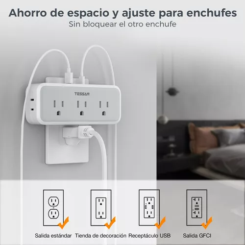 Enchufe del cargador USB multipuerto, QC3.0 Puerto de pared USB