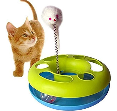 Diny Home Y Style Mouse And Ball Cat Base Robusta De Juguete