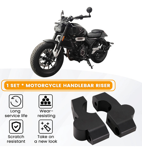 Accesorios: Abrazadera Elevadora Para Manillar, Adaptador,