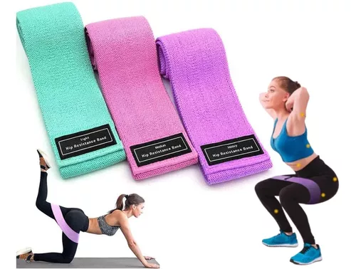 Set X3 Bandas Elasticas De Fitness Entrenamiento Pilates