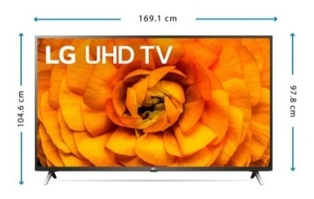 Imagen 2 de 3 de Pantalla LG 75 Led 4k Smart Tv Full Web Bluetooth 75un8570au