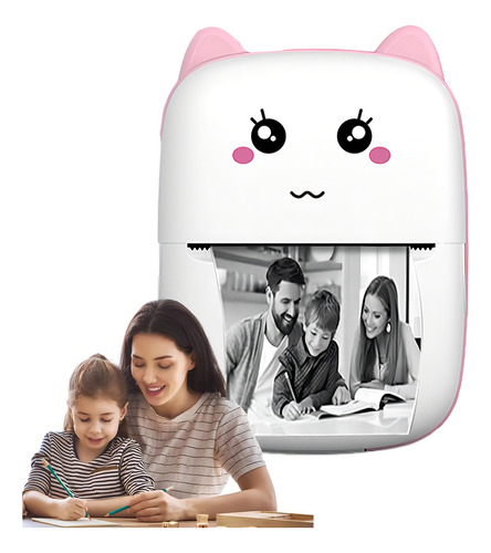 Mini Impresora Térmica Portátil Bluetooth 4.0 My-7268 Color Rosa