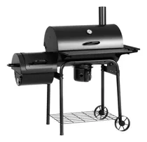 Comprar Parrillera Ahumador Portatil Carbón Char-broil Acero De Lujo