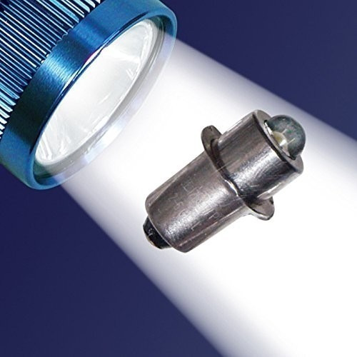 Atualização de substituição de holofotes LED Maglite C & D Bulbos de bateria Cor da lanterna: branco, cor da luz, branco
