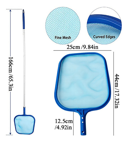 Cepillo De Pared Para Limpieza De Piscinas De Tres Piezas Bo