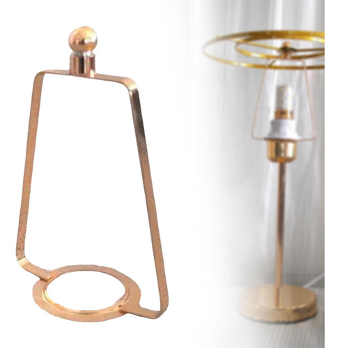 Anel Da Moldura Da Sombra Da Lâmpada, Suporte De Luz Ouro
