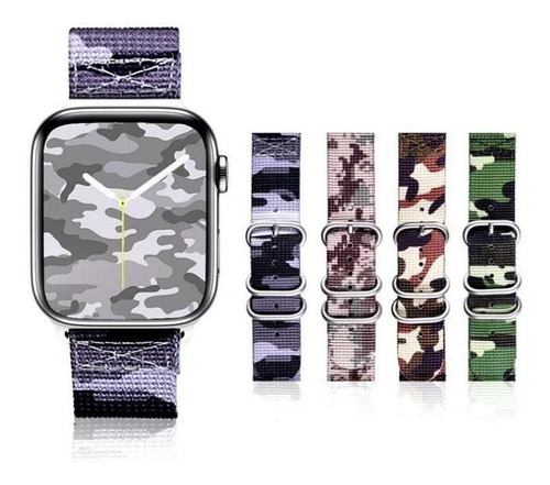 Correa Camuflaje Para Apple Watch Hombre Caballero Rudo Dama