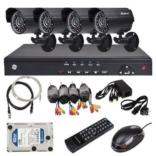 Cctv Kit Dvr 4 + 4 Cámaras Seguridad 700 Tvl+ Disco Duro 1t