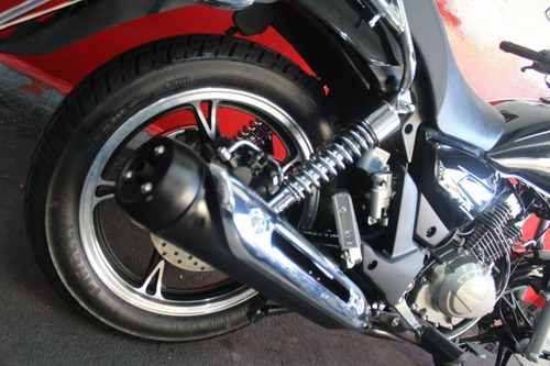 Imagem 8 de 11 de Haojue Chopper Road 150 2022 Preta Preto