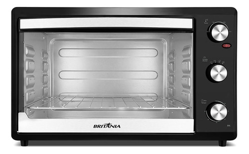 Forno Elétrico 35l Britânia Bfe35 Dupla Resistência Cor Preto 220V