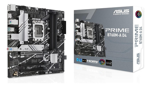 Asus Prime B760m-a D4 Intel® B760 (lga Th Y 12 ° Gen) Matx B
