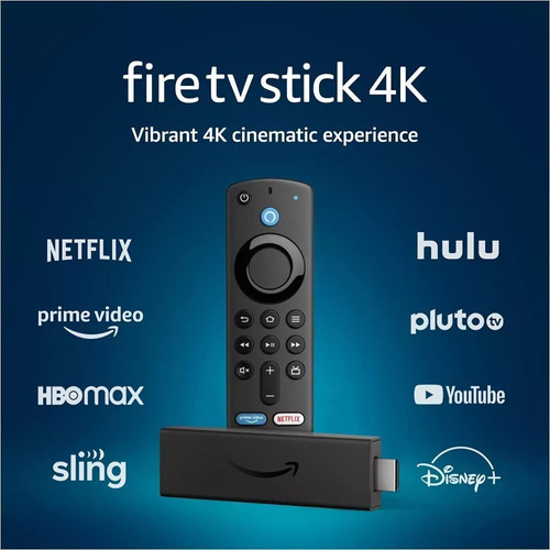 Amazon Fire 4 K Stick + T V Control Remote Tienda Gameworld