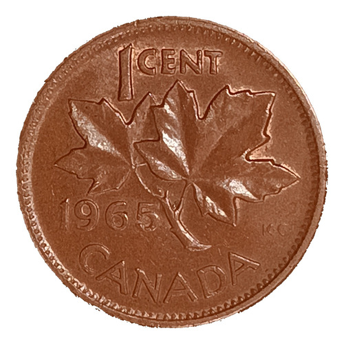 Canadá 1 Cent 1965 Excelente Km 59.1 Elizabeth Ii