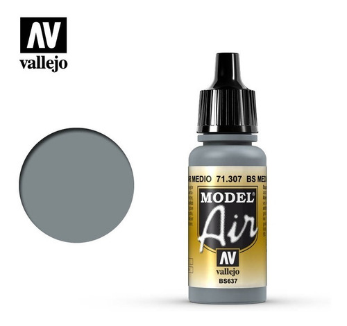 Tinta Bs Medium Sea Grey 71307 Model Air Vallejo Modelismo