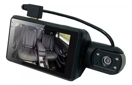Camera Veicular Dashcam Grava Dentro E Fora Do Carro Display