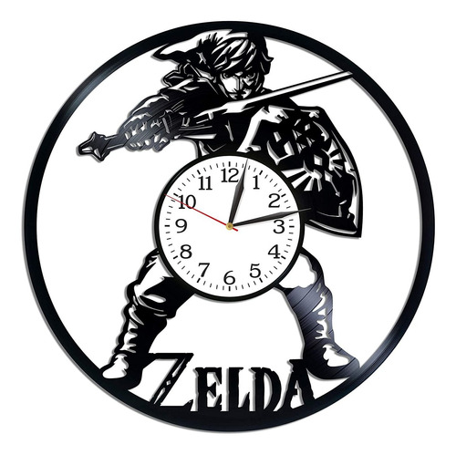 Kovides The Legend Of Zelda Room Art Lp - Reloj De Pared De 