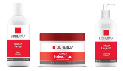 X3 Emulsión De Limpieza + Hierbas + Hidrosomas Lidherma