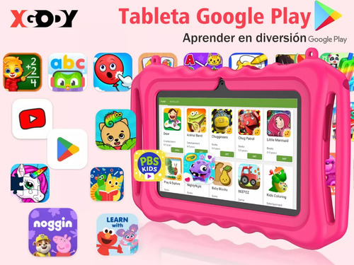 Xgody Tablet With Smart 7kids Blue Yuehu Case