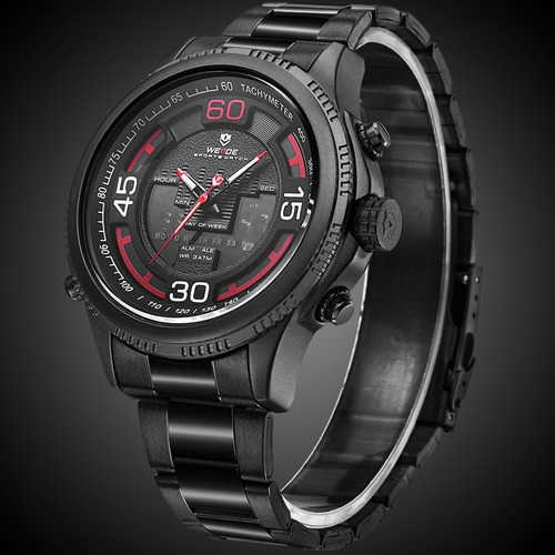 Relógio Masculino Weide Anadigi Preto Wh6306b-2c