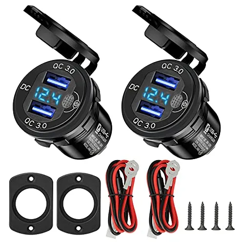 Salida Usb De 12 V Mejorada, 2 Tomas De Corriente Usb D...