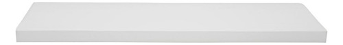 Kit 03 Prateleiras Em Mdf Branco 20x60cm E Suporte Fixação