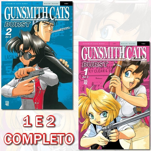 Gunsmith Cats Burst 1 E 2 - Completo! Mangá Jbc Novo Lacrado