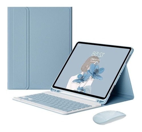 Funda Con Teclado Y Mouse Para iPad Air 5 10.9 2022 A2588